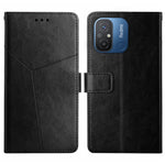 HT01 Cassa del telefono di cuoio di vibrazione del modello a forma di Y, For Xiaomi Redmi 11A 4G