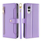 Custodia per telefono in pelle con portafoglio con cerniera a tracolla, For vivo S16 / S16 Pro, For vivo Y02 4G, For Fujitsu Arrows N F-51C, For Xiaomi Redmi K60E