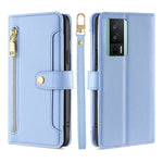 Custodia per telefono in pelle con portafoglio con cerniera a tracolla, For Xiaomi Redmi K60 / K60 Pro, For Honor 80 GT, For OnePlus 11