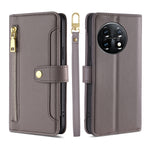 Custodia per telefono in pelle con portafoglio con cerniera a tracolla, For Xiaomi Redmi K60 / K60 Pro, For Honor 80 GT, For OnePlus 11