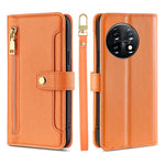 Custodia per telefono in pelle con portafoglio con cerniera a tracolla, For Xiaomi Redmi K60 / K60 Pro, For Honor 80 GT, For OnePlus 11