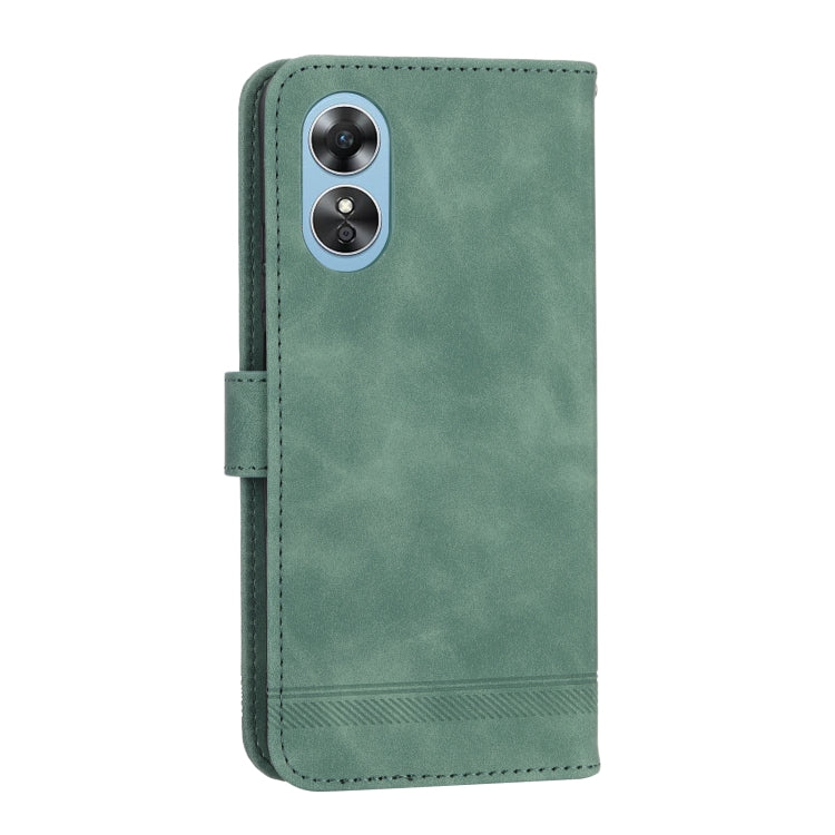 Dierfeng Dream Line TPU + Custodia per telefono in pelle PU, For OPPO A17, For OPPO A57 4G, For OPPO A57 5G, For OPPO Reno8