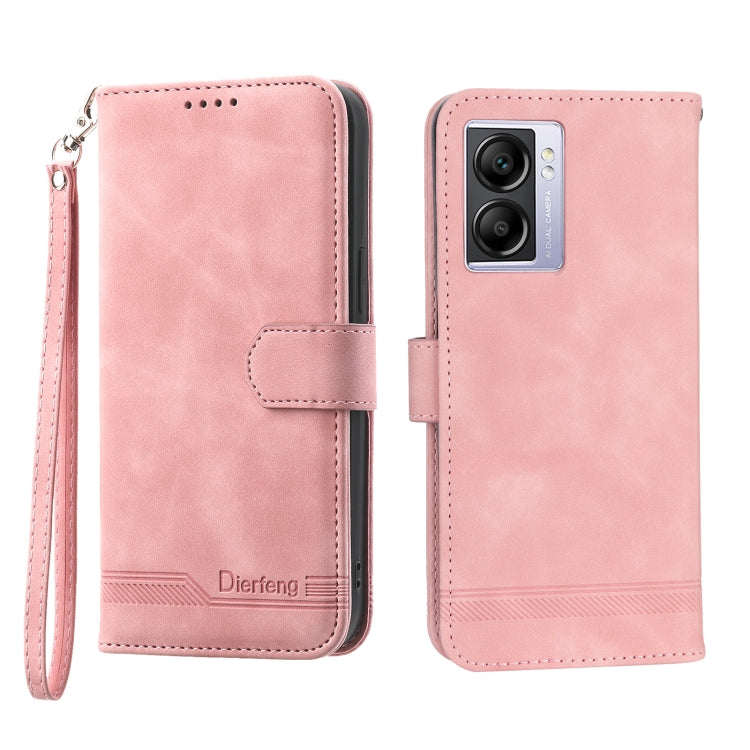Dierfeng Dream Line TPU + Custodia per telefono in pelle PU, For OPPO A17, For OPPO A57 4G, For OPPO A57 5G, For OPPO Reno8