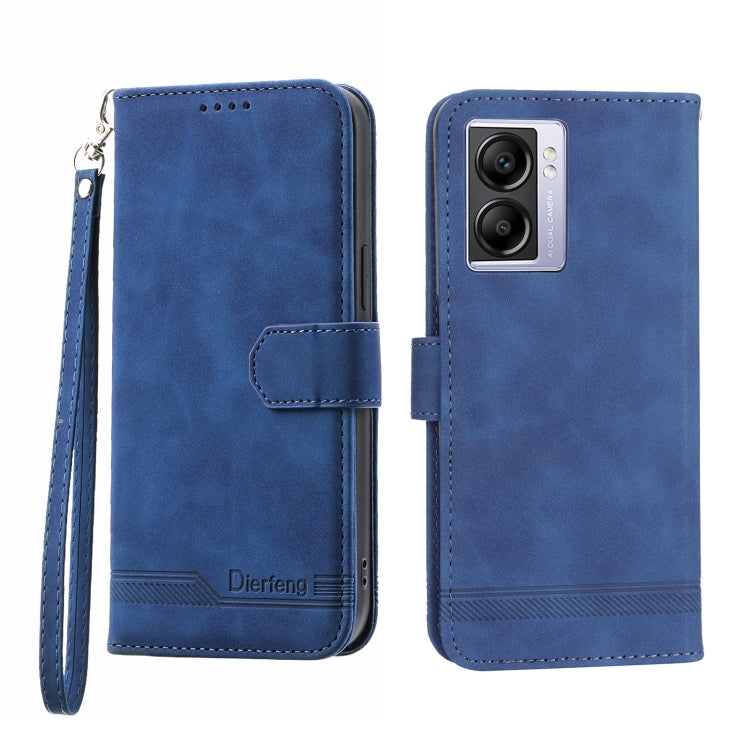 Dierfeng Dream Line TPU + Custodia per telefono in pelle PU, For OPPO A17, For OPPO A57 4G, For OPPO A57 5G, For OPPO Reno8