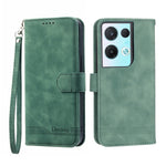 Dierfeng Dream Line TPU + Custodia per telefono in pelle PU, For OPPO A17, For OPPO A57 4G, For OPPO A57 5G, For OPPO Reno8