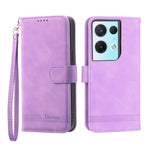Dierfeng Dream Line TPU + Custodia per telefono in pelle PU, For OPPO Reno8 Pro, For Realme 9i, For Realme C12 / C15 / C25