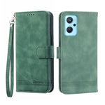Dierfeng Dream Line TPU + Custodia per telefono in pelle PU, For OPPO Reno8 Pro, For Realme 9i, For Realme C12 / C15 / C25