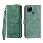 Dierfeng Dream Line TPU + Custodia per telefono in pelle PU, For OPPO Reno8 Pro, For Realme 9i, For Realme C12 / C15 / C25