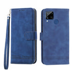 Dierfeng Dream Line TPU + Custodia per telefono in pelle PU, For OPPO Reno8 Pro, For Realme 9i, For Realme C12 / C15 / C25