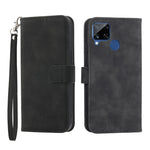 Dierfeng Dream Line TPU + Custodia per telefono in pelle PU, For OPPO Reno8 Pro, For Realme 9i, For Realme C12 / C15 / C25