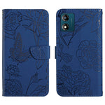 HT03 Cassa del telefono di cuoio di vibrazione impressa farfalla di sensibilità della pelle, For Motorola Moto E13 4G, For Motorola Edge+ 2023, For Motorola Moto G23 4G/G13 4G, For Motorola Moto G53 5G/G13/G23