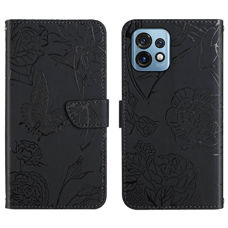 HT03 Cassa del telefono di cuoio di vibrazione impressa farfalla di sensibilità della pelle, For Motorola Moto E13 4G, For Motorola Edge+ 2023, For Motorola Moto G23 4G/G13 4G, For Motorola Moto G53 5G/G13/G23