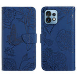 HT03 Cassa del telefono di cuoio di vibrazione impressa farfalla di sensibilità della pelle, For Motorola Moto E13 4G, For Motorola Edge+ 2023, For Motorola Moto G23 4G/G13 4G, For Motorola Moto G53 5G/G13/G23