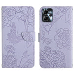 HT03 Cassa del telefono di cuoio di vibrazione impressa farfalla di sensibilità della pelle, For Motorola Moto E13 4G, For Motorola Edge+ 2023, For Motorola Moto G23 4G/G13 4G, For Motorola Moto G53 5G/G13/G23