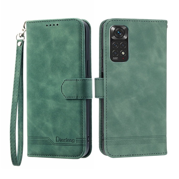Dierfeng Dream Line TPU + Custodia per telefono in pelle PU, For Xiaomi Redmi Note 11 / Note 11S, For Xiaomi Redmi Note 11 Pro Foreign, For Xiaomi Redmi 10C, For Xiaomi Redmi 10A