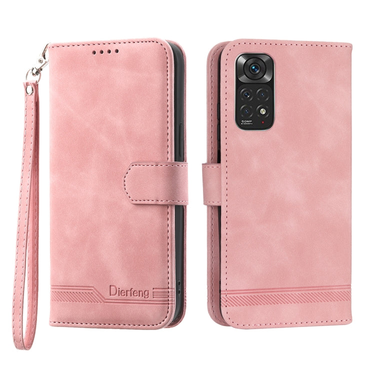 Dierfeng Dream Line TPU + Custodia per telefono in pelle PU, For Xiaomi Redmi Note 11 / Note 11S, For Xiaomi Redmi Note 11 Pro Foreign, For Xiaomi Redmi 10C, For Xiaomi Redmi 10A