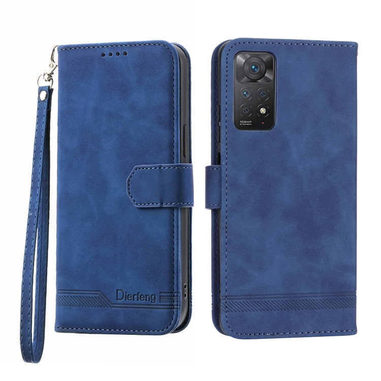 Dierfeng Dream Line TPU + Custodia per telefono in pelle PU, For Xiaomi Redmi Note 11 / Note 11S, For Xiaomi Redmi Note 11 Pro Foreign, For Xiaomi Redmi 10C, For Xiaomi Redmi 10A