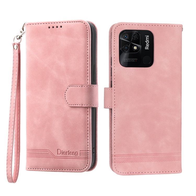 Dierfeng Dream Line TPU + Custodia per telefono in pelle PU, For Xiaomi Redmi Note 11 / Note 11S, For Xiaomi Redmi Note 11 Pro Foreign, For Xiaomi Redmi 10C, For Xiaomi Redmi 10A