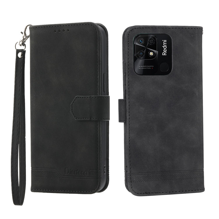 Dierfeng Dream Line TPU + Custodia per telefono in pelle PU, For Xiaomi Redmi Note 11 / Note 11S, For Xiaomi Redmi Note 11 Pro Foreign, For Xiaomi Redmi 10C, For Xiaomi Redmi 10A