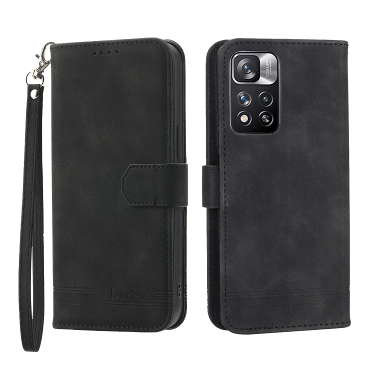 Dierfeng Dream Line TPU + Custodia per telefono in pelle PU, For Xiaomi Redmi Note 11 Pro Max, For Xiaomi Redmi A1 4G, For Xiaomi Redmi Note 12 Global, For Xiaomi Redmi Note 12 Pro 5G Global