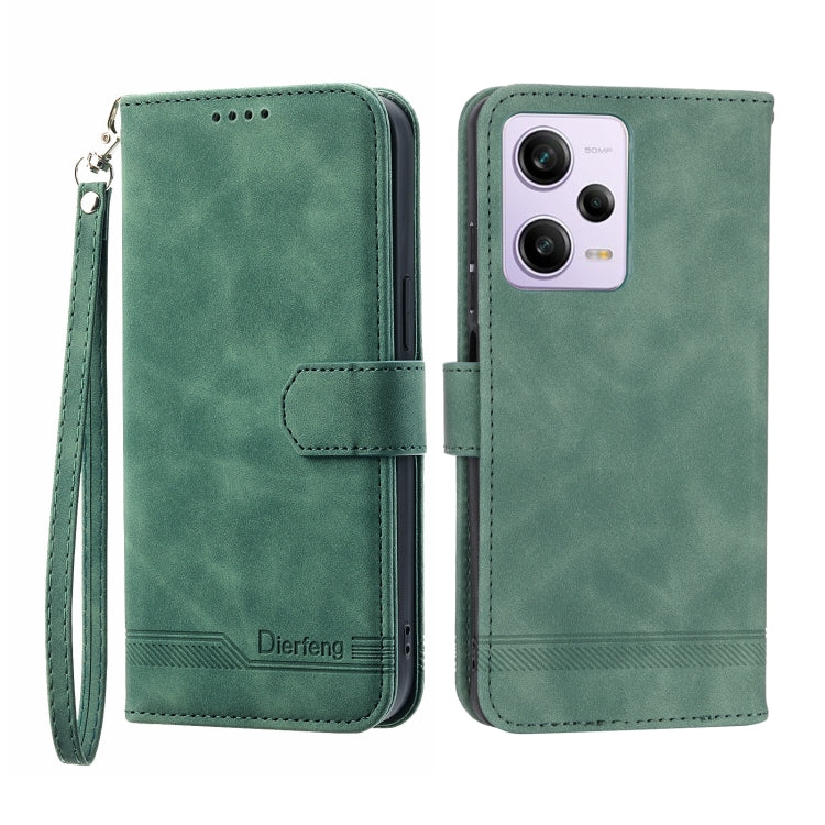 Dierfeng Dream Line TPU + Custodia per telefono in pelle PU, For Xiaomi Redmi Note 11 Pro Max, For Xiaomi Redmi A1 4G, For Xiaomi Redmi Note 12 Global, For Xiaomi Redmi Note 12 Pro 5G Global