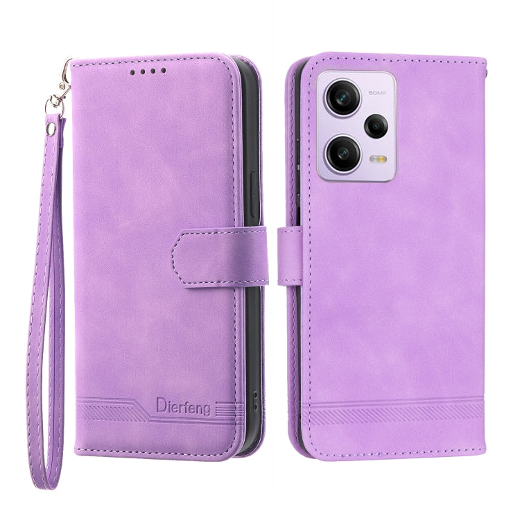 Dierfeng Dream Line TPU + Custodia per telefono in pelle PU, For Xiaomi Redmi Note 11 Pro Max, For Xiaomi Redmi A1 4G, For Xiaomi Redmi Note 12 Global, For Xiaomi Redmi Note 12 Pro 5G Global