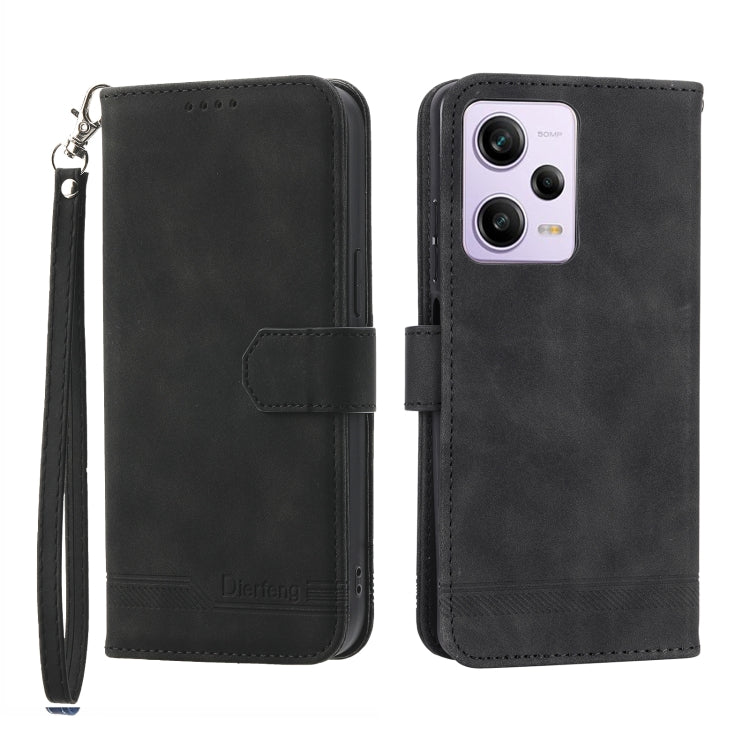 Dierfeng Dream Line TPU + Custodia per telefono in pelle PU, For Xiaomi Redmi Note 11 Pro Max, For Xiaomi Redmi A1 4G, For Xiaomi Redmi Note 12 Global, For Xiaomi Redmi Note 12 Pro 5G Global