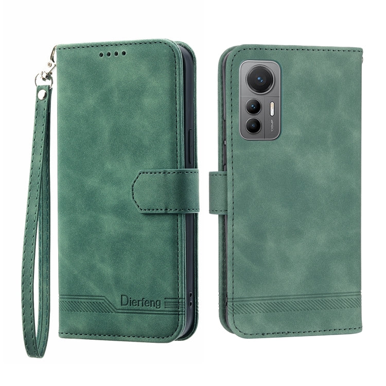 Dierfeng Dream Line TPU + Custodia per telefono in pelle PU, For Xiaomi 12 / 12X, For Xiaomi 12 Lite, For Xiaomi 12 Pro, For Xiaomi 12T