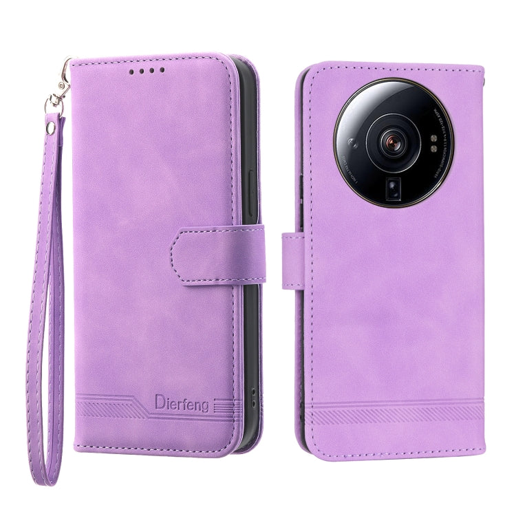 Dierfeng Dream Line TPU + Custodia per telefono in pelle PU, For Xiaomi 12 Ultra, For Xiaomi 13, For Xiaomi 13 Pro, For Xiaomi Poco C40