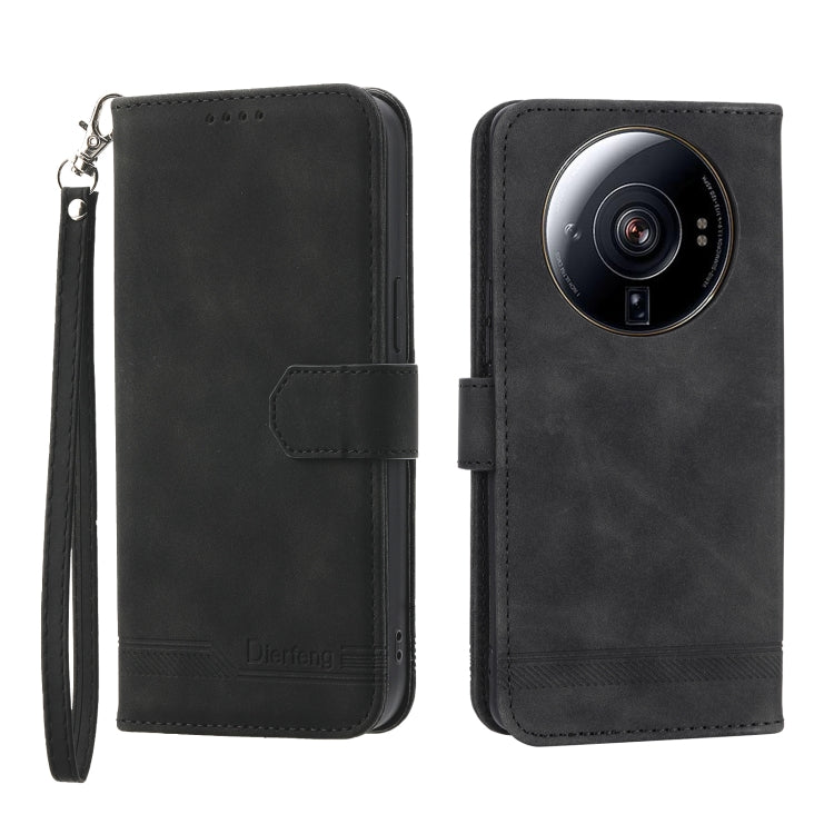 Dierfeng Dream Line TPU + Custodia per telefono in pelle PU, For Xiaomi 12 Ultra, For Xiaomi 13, For Xiaomi 13 Pro, For Xiaomi Poco C40