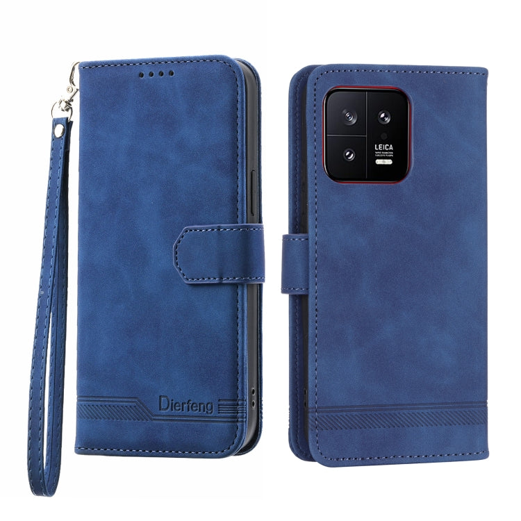 Dierfeng Dream Line TPU + Custodia per telefono in pelle PU, For Xiaomi 12 Ultra, For Xiaomi 13, For Xiaomi 13 Pro, For Xiaomi Poco C40