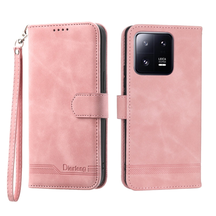 Dierfeng Dream Line TPU + Custodia per telefono in pelle PU, For Xiaomi 12 Ultra, For Xiaomi 13, For Xiaomi 13 Pro, For Xiaomi Poco C40