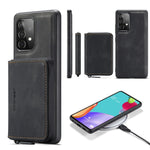 JEEHOOD Custodia per telefono in pelle con cerniera orizzontale con cerniera magnetica, For Samsung Galaxy S24+ 5G, For Samsung Galaxy S24 5G, For Samsung Galaxy S23 Ultra 5G, For Samsung Galaxy A53 5G