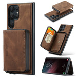 JEEHOOD Custodia per telefono in pelle con cerniera orizzontale con cerniera magnetica, For Samsung Galaxy A15 5G, For Samsung Galaxy A55 5G, For Samsung Galaxy A35 5G, For Samsung Galaxy S24 Ultra 5G