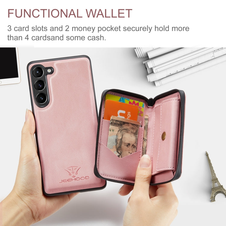 JEEHOOD Custodia per telefono in pelle con cerniera orizzontale con cerniera magnetica, For Samsung Galaxy S24+ 5G, For Samsung Galaxy S24 5G, For Samsung Galaxy S23 Ultra 5G, For Samsung Galaxy A53 5G
