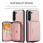 JEEHOOD Custodia per telefono in pelle con cerniera orizzontale con cerniera magnetica, For Samsung Galaxy S24+ 5G, For Samsung Galaxy S24 5G, For Samsung Galaxy S23 Ultra 5G, For Samsung Galaxy A53 5G