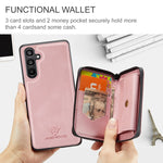 JEEHOOD Custodia per telefono in pelle con cerniera orizzontale con cerniera magnetica, For Samsung Galaxy A15 5G, For Samsung Galaxy A55 5G, For Samsung Galaxy A35 5G, For Samsung Galaxy S24 Ultra 5G