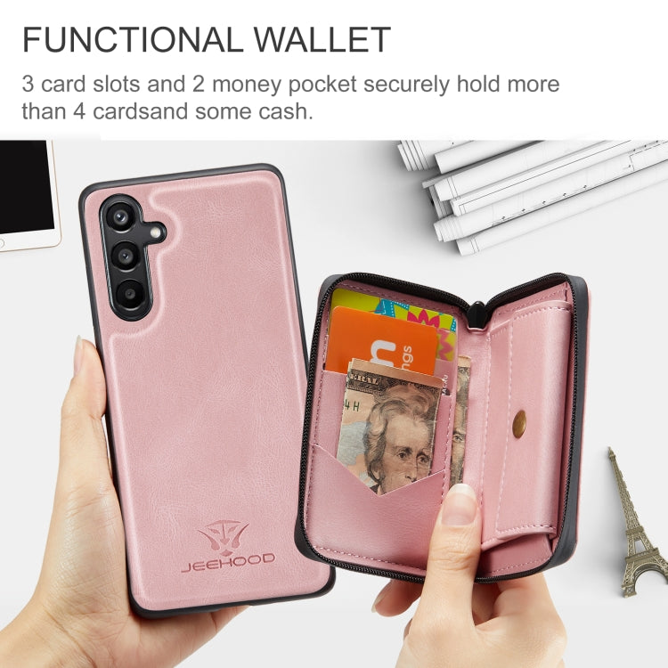 JEEHOOD Custodia per telefono in pelle con cerniera orizzontale con cerniera magnetica, For Samsung Galaxy A15 5G, For Samsung Galaxy A55 5G, For Samsung Galaxy A35 5G, For Samsung Galaxy S24 Ultra 5G