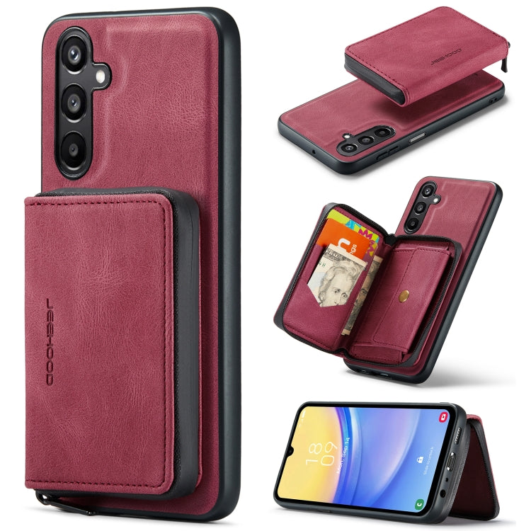 JEEHOOD Custodia per telefono in pelle con cerniera orizzontale con cerniera magnetica, For Samsung Galaxy A15 5G, For Samsung Galaxy A55 5G, For Samsung Galaxy A35 5G, For Samsung Galaxy S24 Ultra 5G