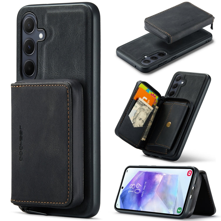 JEEHOOD Custodia per telefono in pelle con cerniera orizzontale con cerniera magnetica, For Samsung Galaxy A15 5G, For Samsung Galaxy A55 5G, For Samsung Galaxy A35 5G, For Samsung Galaxy S24 Ultra 5G