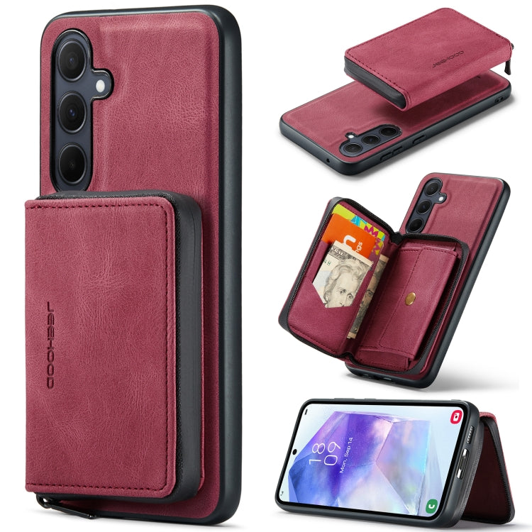 JEEHOOD Custodia per telefono in pelle con cerniera orizzontale con cerniera magnetica, For Samsung Galaxy A15 5G, For Samsung Galaxy A55 5G, For Samsung Galaxy A35 5G, For Samsung Galaxy S24 Ultra 5G