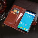 idewei Custodia in pelle a vibrazione orizzontale Crazy Horse Texture con supporto e slot per carte e portafoglio, For Oukitel C8, For Oukitel C15 Pro, For Oukitel C16 Pro
