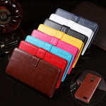 idewei Custodia in pelle a vibrazione orizzontale Crazy Horse Texture con supporto e slot per carte e portafoglio, For Oukitel C8, For Oukitel C15 Pro, For Oukitel C16 Pro