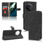 Custodia per telefono in pelle con vibrazione magnetica Skin Feel, For OnePlus 11
