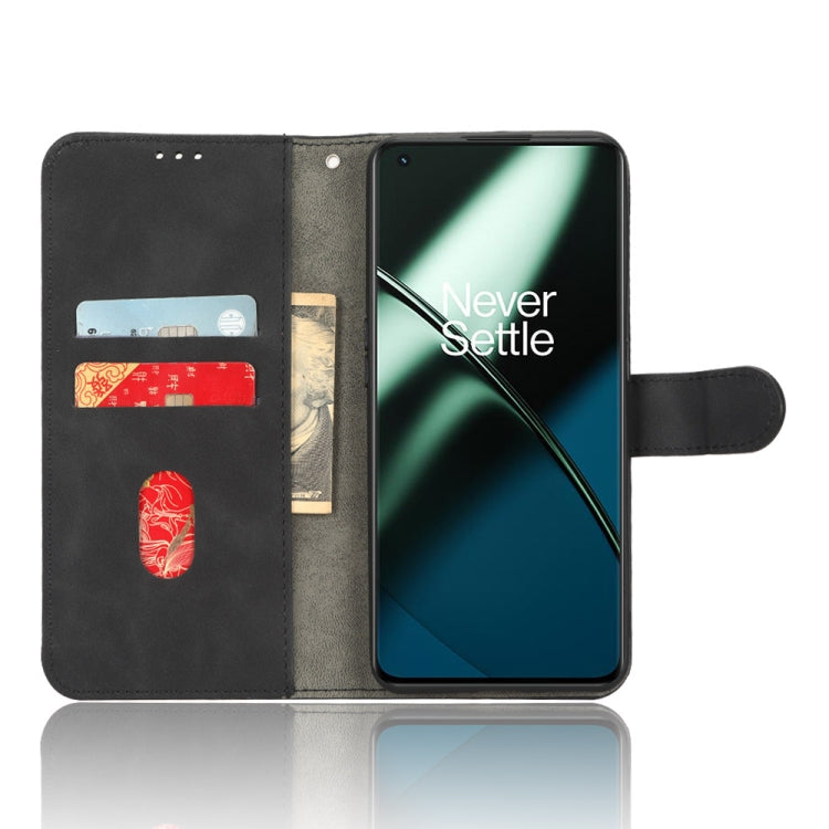 Custodia per telefono in pelle con vibrazione magnetica Skin Feel, For OnePlus 11