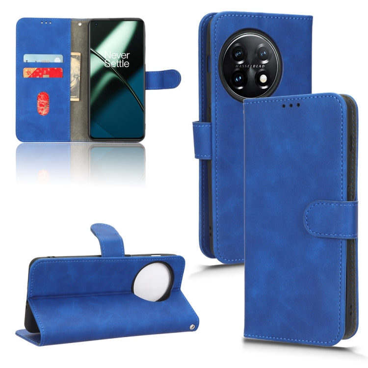 Custodia per telefono in pelle con vibrazione magnetica Skin Feel, For OnePlus 11