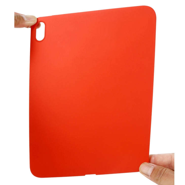 Custodia per tablet a copertura totale antigoccia in silicone liquido tinta unita, For iPad 10th Gen 10.9 2022