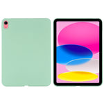 Custodia per tablet a copertura totale antigoccia in silicone liquido tinta unita, For iPad 10th Gen 10.9 2022