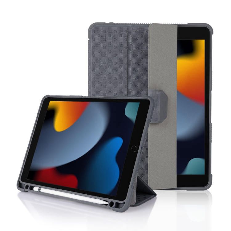 Custodia per tablet in pelle Smart per PC in acrilico TPU 3 volte, For iPad 10.2 2019 / 10.2 2020 / 10.2 2021