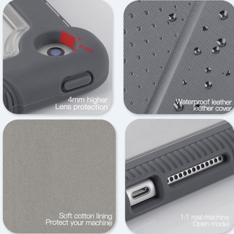 Custodia per tablet in pelle Smart per PC in acrilico TPU 3 volte, For iPad 10.2 2019 / 10.2 2020 / 10.2 2021
